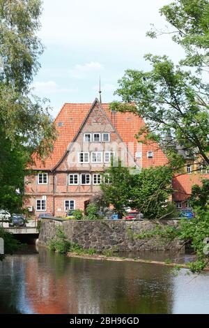 Ratsmühle, Vieille Ville, Lueneburg, Niedersachsen, Deutschland, Europa Banque D'Images