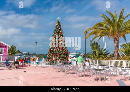 Port Lucaya Marketplace, Freeport, Grand Bahama, Bahamas, Caraïbes, Océan Atlantique, Amérique centrale Banque D'Images