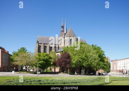 Sankt-Marien-Kirche, Rostock, Mecklembourg-Poméranie-Occidentale, Allemagne, Europe Banque D'Images