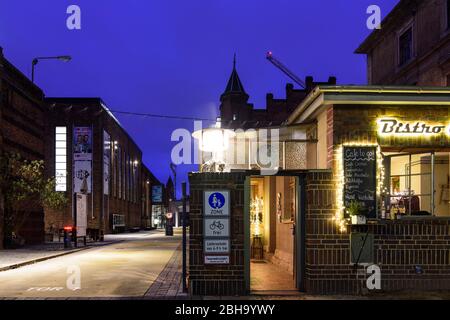 Dresde: Opérette Staatsoperette et Théâtre Young Generation dans l'ancienne centrale Kraftwerk Mitte en Saxe, Saxe, Saxe, Allemagne Banque D'Images