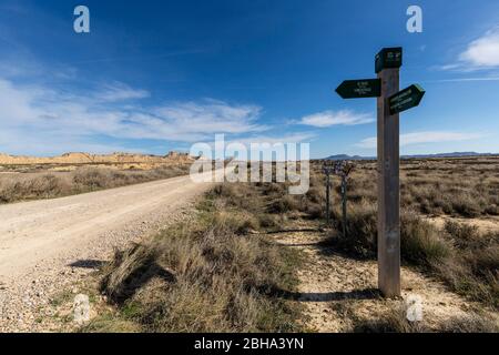 Europe, Espagne, Navarre, Bardenas Reales Banque D'Images