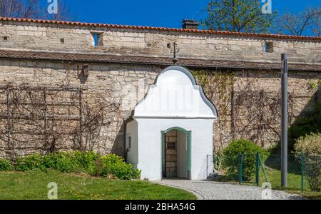 Vestiges de remparts de la ville, Mittlerer Graben, Weilheim, Pfaffenwinkel, Upper Bavaria, Bavaria, Germany, Europe Banque D'Images