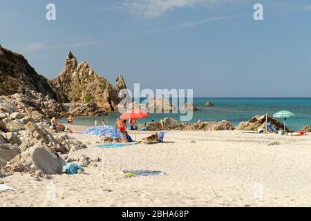 Spiaggia di Rena Majore, province d'Olbia-Tempio, Méditerranée, Sardaigne, Italie Banque D'Images