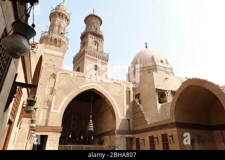 Le Caire, Giza, Egypte, rue al-Muizz, Al Moez Ldin Allah Al Fatmi, rue Muizz Banque D'Images