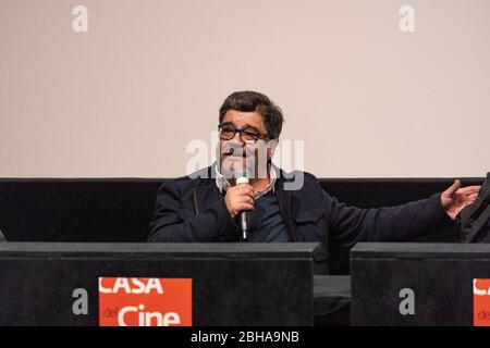 Francesco Pannofino acteur italien à la conférence de presse et présentation du film "la Partita" à la Casa del Cinema de Rome Banque D'Images