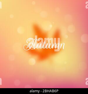 Présentation de l'arrière-plan de la vente d'automne dans le cadre des feuilles. Vente de courses ou poster promotionnel et dépliant ou bannière Web. SPE 10 Illustration de Vecteur