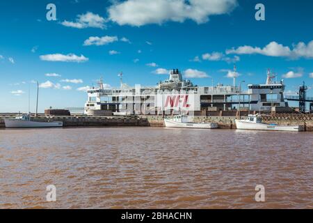 Le Canada, l'Île du Prince Édouard, Wood Islands, PEI ferry à la Nouvelle-Écosse Banque D'Images