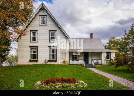 Le Canada, l'Île du Prince Édouard, Park Corner, Anne of Green Gables Museum, ancienne maison des Campbells, parents d'Anne aux pignons verts Lucy Maud Montgomery, extérieur Banque D'Images