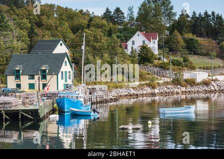 Canada, Nouvelle-Écosse, Territoires du Cove, petit port côtier Banque D'Images