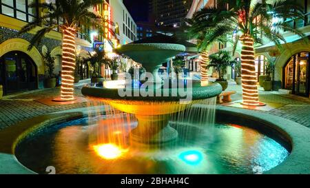 Centre commercial CocoWalk. Coconut Grove. Floride. ÉTATS-UNIS. Banque D'Images