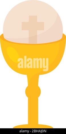 Calice doré et hôte Illustration de Vecteur