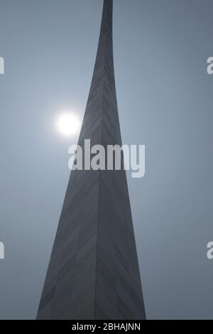 La porte d'entrée est un monument de 192 m à St. Louis, Missouri, États-Unis. L'Arche a été conçu par l'architecte finlandais-américain Eero Saarinen Banque D'Images