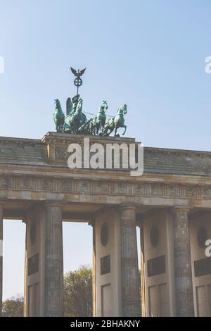 Allemagne, Berlin, Porte de Brandebourg Banque D'Images