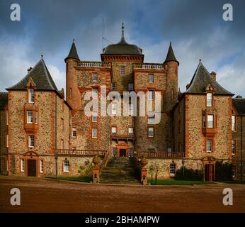 Château de Thirlestane près de Lauder aux frontières écossaises Banque D'Images