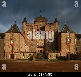 Château de Thirlestane près de Lauder aux frontières écossaises Banque D'Images