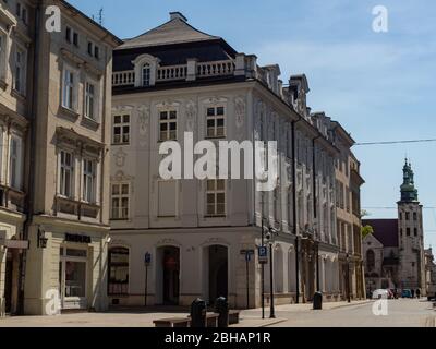 Cracovie/Pologne - 23/04/2020. Presque vide la rue Grodzka à Cracovie pendant la pandémie de covid-19 du coronavirus. Banque D'Images