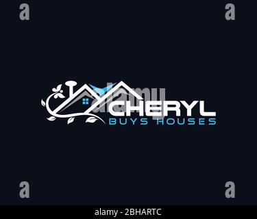 Accueil logo immobilier icône vecteur. Logo immobilier. Illustration de Vecteur