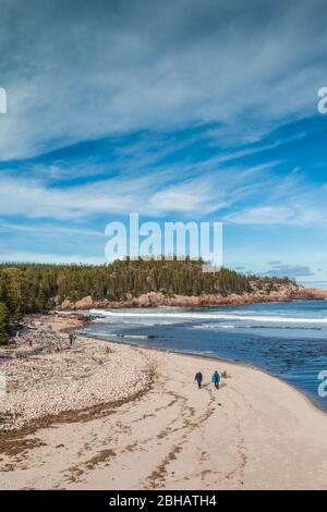 Le Canada, la Nouvelle-Écosse, Cabot Trail, Cape Breton Highlands National Park, Plage de Black Brook Banque D'Images