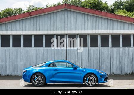 Michelstadt, Hesse, Allemagne, Renault Alpine A 110, construit en 2018, 252 ch, capacité 1,8 litre Banque D'Images