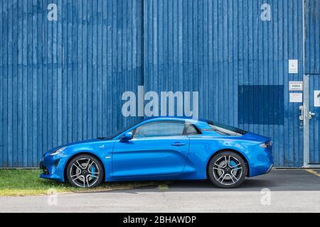 Michelstadt, Hesse, Allemagne, Renault Alpine A 110, construit en 2018, 252 ch, capacité 1,8 litre Banque D'Images