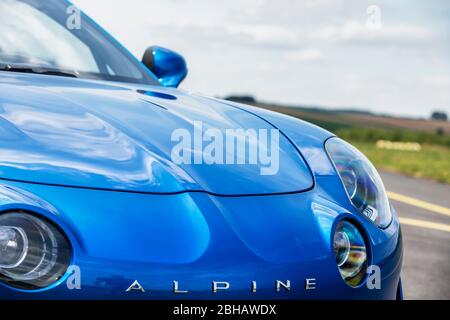 Michelstadt, Hesse, Allemagne, Renault Alpine A 110, construit en 2018, 252 ch, capacité 1,8 litre Banque D'Images