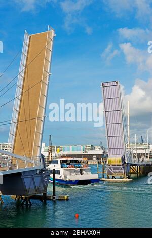 Pont de quart Wynyard, Auckland, île du Nord, Nouvelle-Zélande, Banque D'Images