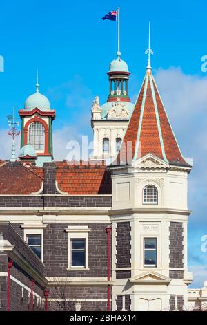 La gare de Dunedin, Dunedin, Otago, île du Sud, Nouvelle-Zélande, Banque D'Images