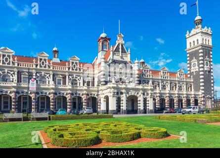 La gare de Dunedin, Dunedin, Otago, île du Sud, Nouvelle-Zélande, Banque D'Images