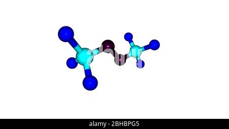 Le Bistrifluorométhylperoxyde ou le BTP est un dérivé du fluorocarbone. Il a récemment été découvert qu'il s'agit d'un bon initiateur pour la polymérisation de Banque D'Images