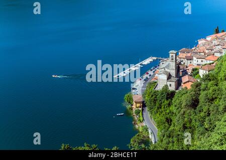 Albogasio, Lac de Lugano, Côme, Lombardie, Italie Province. Banque D'Images