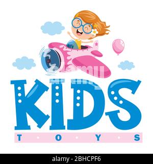 Logo Design pour jouets pour enfants Illustration de Vecteur