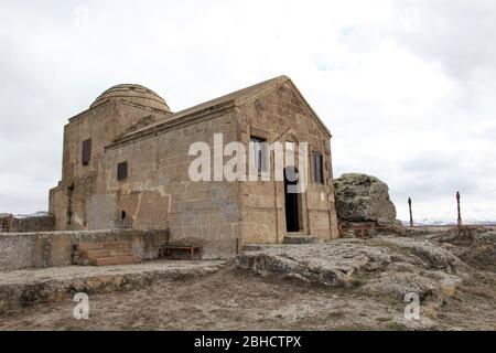 Haute église, située dans la province turque d'Aksaray. L'église sur le rocher a été construite dans la période byzantine. Banque D'Images