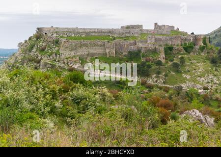 Château de Rozafa dans la ville de Shkoder, Albanie. Concept d'exploration et de voyage Banque D'Images