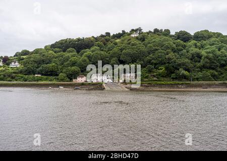 Terminal de ferry pour Hoodown de Kingjure sur River Dart à Devon, en Angleterre Banque D'Images