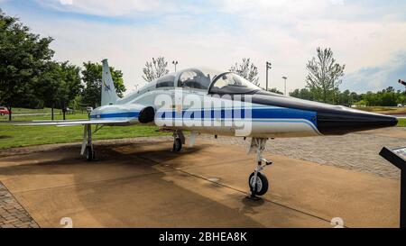 Northrop T-38 A(N) talon Air Force Trainer Jet on présente au Aviation Heritage Park, Bowling Green, Kentucky, États-Unis Banque D'Images