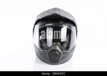 Casque de moto modulaire Scorpion ADX-1 Tucson. Photo prise le 04-25-2020 à Madrid, Espagne. Banque D'Images