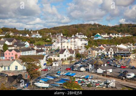 Saundersfoot Harbour, Pembrokeshire, Pays de Galles, Royaume-Uni Banque D'Images