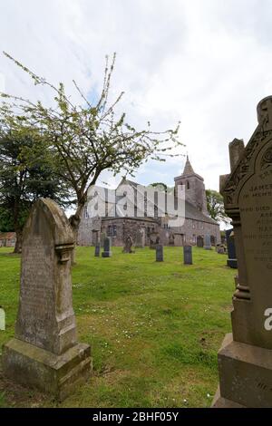 Vue externe de l'église paroissiale de Crain, Fife, Écosse, royaume-uni Banque D'Images