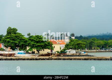Vue sur l'île de Sao Tomé avec Sao Tomé-et-principe. Banque D'Images