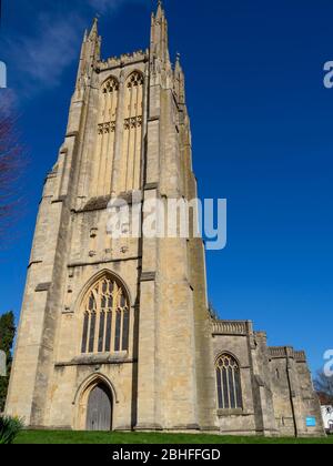 L'église de St Cuthbert, une église paroissiale anglicane de Wells, Somerset, Angleterre. NB PAS la cathédrale! Banque D'Images