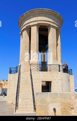 Mémorial de neige Bell, Valletta, Malte, Europe Banque D'Images