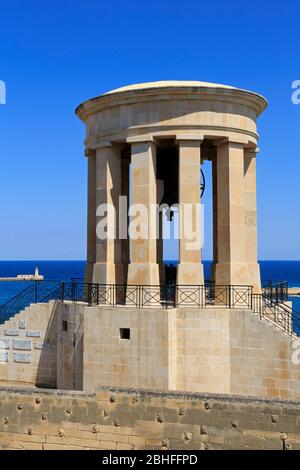 Mémorial de neige Bell, Valletta, Malte, Europe Banque D'Images