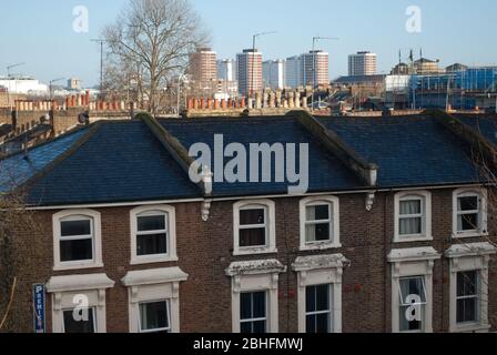 Hammersmith Skyline Arndale Centre Premier West Hotel Overstone Grove, Londres W6 Banque D'Images