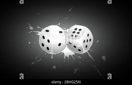 deux vices sur fond sombre abstrait Illustration de Vecteur