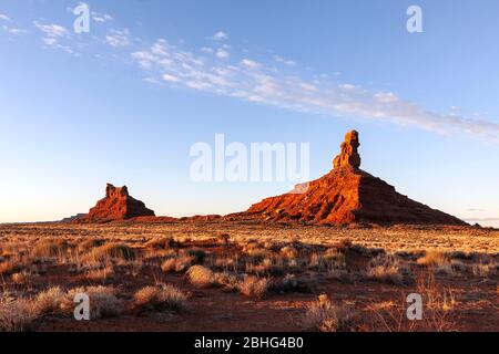 UT00542-00...UTAH - Buttes dans la vallée des dieux, comté de San Juan, Bureau de gestion des terres. Banque D'Images