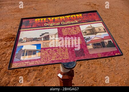 Silverton City, Broken Hill, Outback de Nouvelle-Galles du Sud, Australie. Banque D'Images