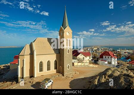 Église Felsenkirche (Rock), Diamond Hill, Luderitz, Namibie, Afrique du Sud Banque D'Images