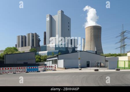 Centrale électrique au charbon RWE Power AG Kraftwerk Niederaußem Banque D'Images