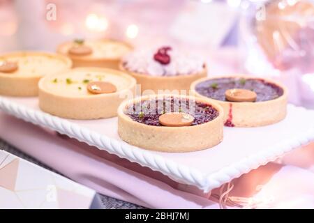 tartes aux fruits cuites en gros plan Banque D'Images