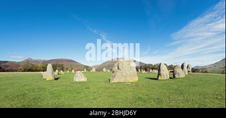 Cercle de pierres de Castlerigg Stone Circle, Keswick, Cumbria UK Banque D'Images